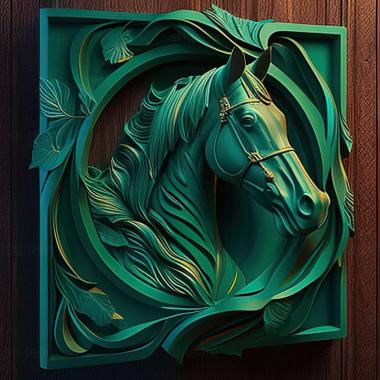 3D model Absinthe horse famous animal (STL)